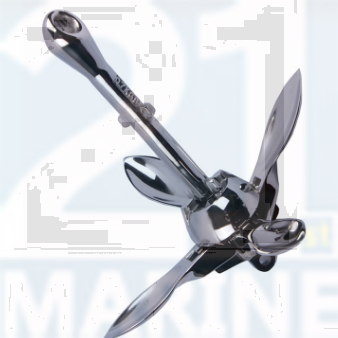 Folding Grapnel Anchor Stainless Steel SS316 for Small Boats, Kayaks, PWC, Jet Ski, SUP, etc.