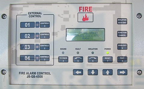 JOHNSON CONTROL TYCO SEAPLUS WATER MIST SYSTEM FIRE ALARM CONTROL PANEL MODEL : JB-QB-4508