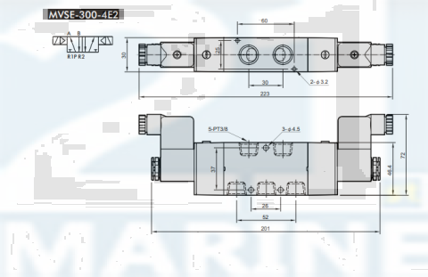 mvse-300-4e2-ac220-l MINDMAN solenoid valve 