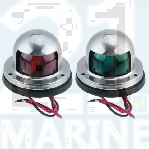 Pair 12V LED Navigation Lamp Marine Port Side & Starboard Light for Boat Chandlery / Boat / Yacht Stainless Steel ss316